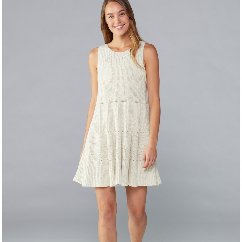 NWOT Free People Cream Knit Midi Dress